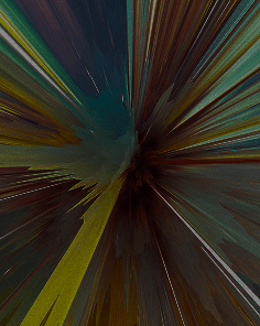 Colorful radial art